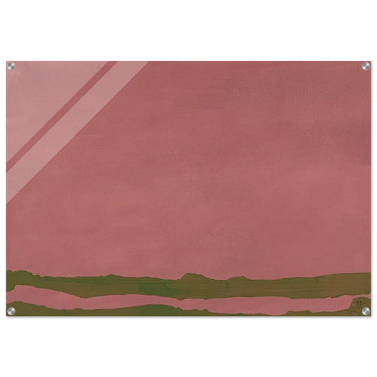 Green Likes Mauve - 1970 - Helen Frankenthaler Acrylic Print - 70x100 cm / 28x40″ inches