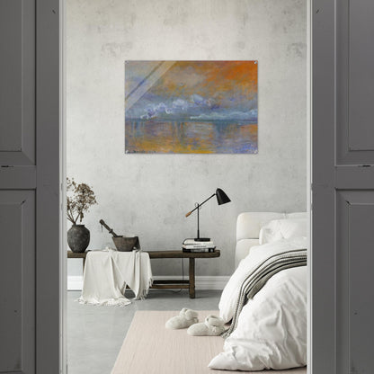 Charing Cross Bridge 02 - claude monet Acrylic Print - 70x100 cm / 28x40″ inches