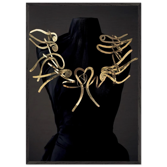 HARPS AND HEART 1937 - Alexander Calder Framed Art Print – Black Wooden Frame - Default Title - -Framed Art Print