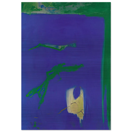 AZUL 1994 - Esteban Vicente Brushed Aluminum Print - 70x100 cm / 28x40 inches | Esteban Vicente Aluminum Print | Esteban Vicente Prints