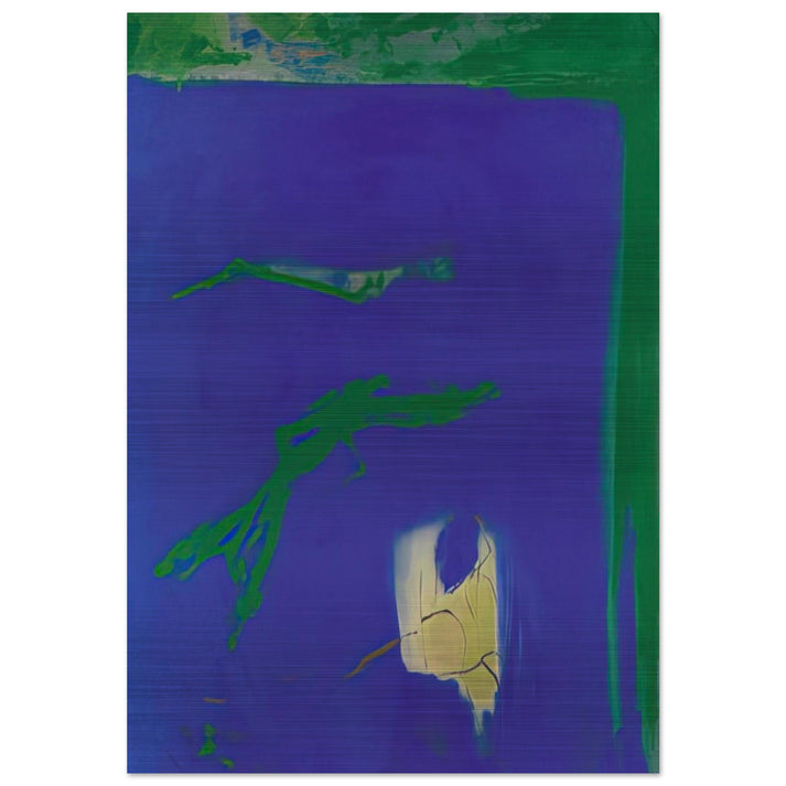 AZUL 1994 - Esteban Vicente Brushed Aluminum Print - 70x100 cm / 28x40 inches | Esteban Vicente Aluminum Print | Esteban Vicente Prints