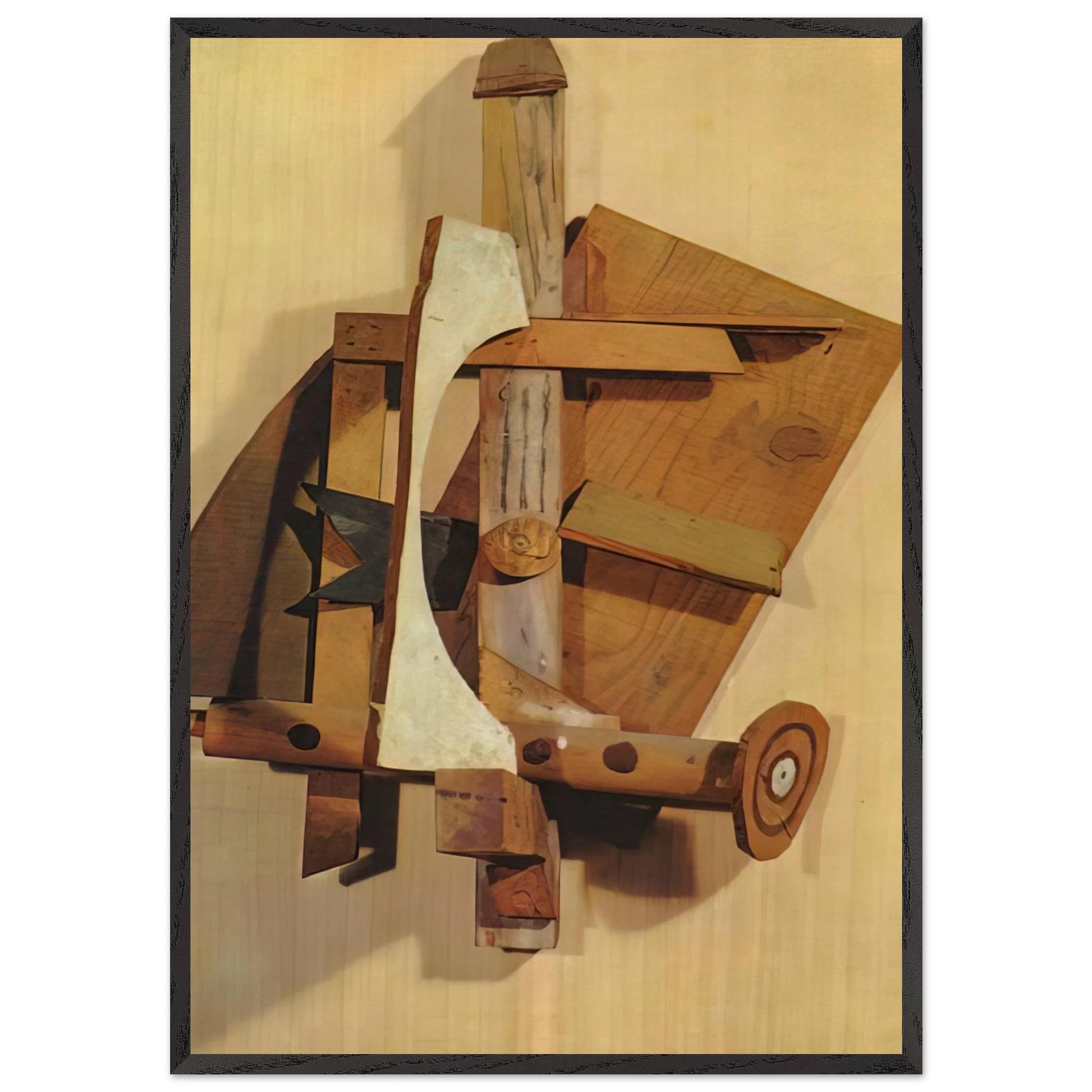 Mandolin - Pablo Picasso Framed Art Print – Black Wooden Frame - Default Title - -Framed Art Print