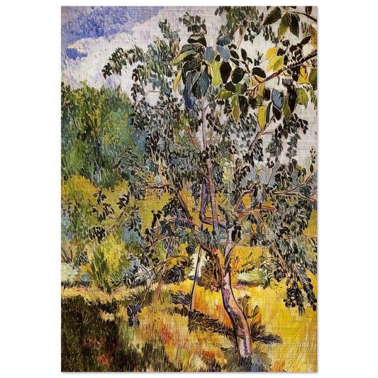 Corner of a garden Sun - Post-Impressionism - Natalia Goncharova Brushed Aluminum Print - 70x100 cm / 28x40 inches | Natalia Goncharova Aluminum Print | Natalia Goncharova Prints