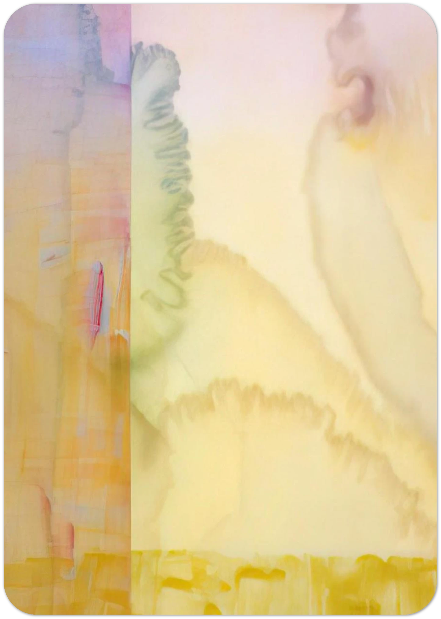 Goldenrods - 1975 By Ronnie Landfield Pack of 10 Post Cards | Ronnie Landfield Post Cards | A6 (10.5 x 14.8 cm) - 4.1 x 5.8 inches