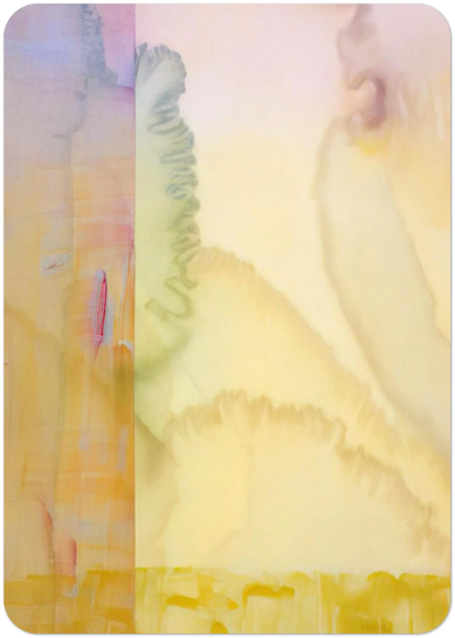 Goldenrods - 1975 By Ronnie Landfield Pack of 10 Post Cards | Ronnie Landfield Post Cards | A6 (10.5 x 14.8 cm) - 4.1 x 5.8 inches