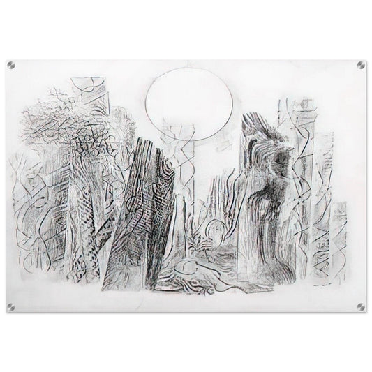 Petrified Forest - Max Ernst Acrylic Print - 70x100 cm / 28x40″ inches | Max Ernst Wall Art | Max Ernst Prints