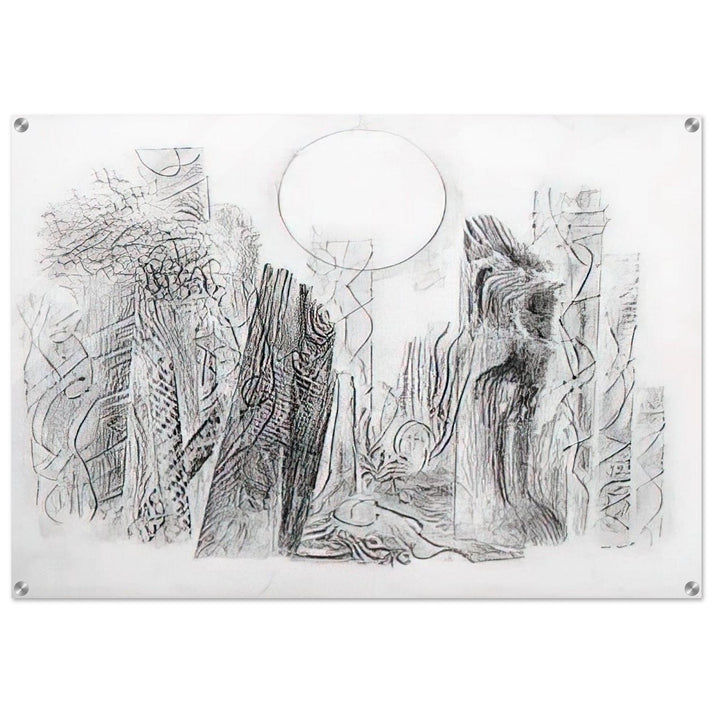 Petrified Forest - Max Ernst Acrylic Print - 70x100 cm / 28x40″ inches | Max Ernst Wall Art | Max Ernst Prints