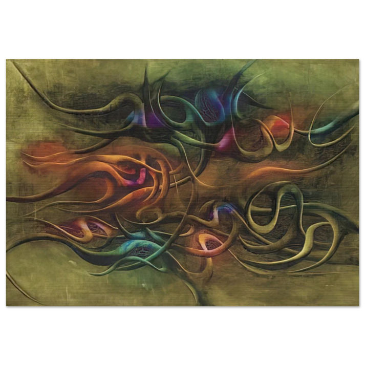 Peinture - Surrealism - Simon Hantai Brushed Aluminum Print - 70x100 cm / 28x40 inches | Simon Hantai Aluminum Print | Simon Hantai Prints