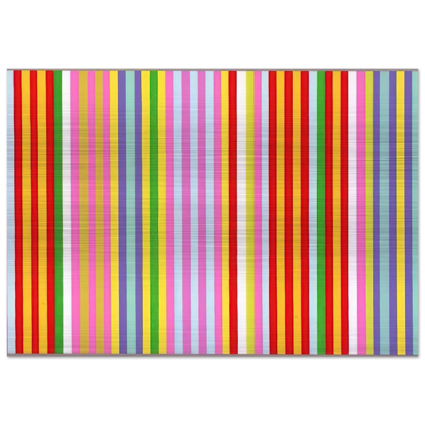 Powwow - 1969 - Gene Davis Brushed Aluminum Print - 70x100 cm / 28x40 inches | Gene Davis Aluminum Print | Gene Davis Prints