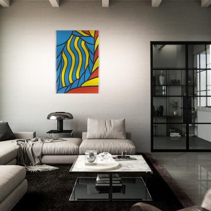 Flying Circus - 1965 - Nicholas Krushenick Brushed Aluminum Print - 70x100 cm / 28x40 inches | Nicholas Krushenick Aluminum Print | Nicholas Krushenick Prints