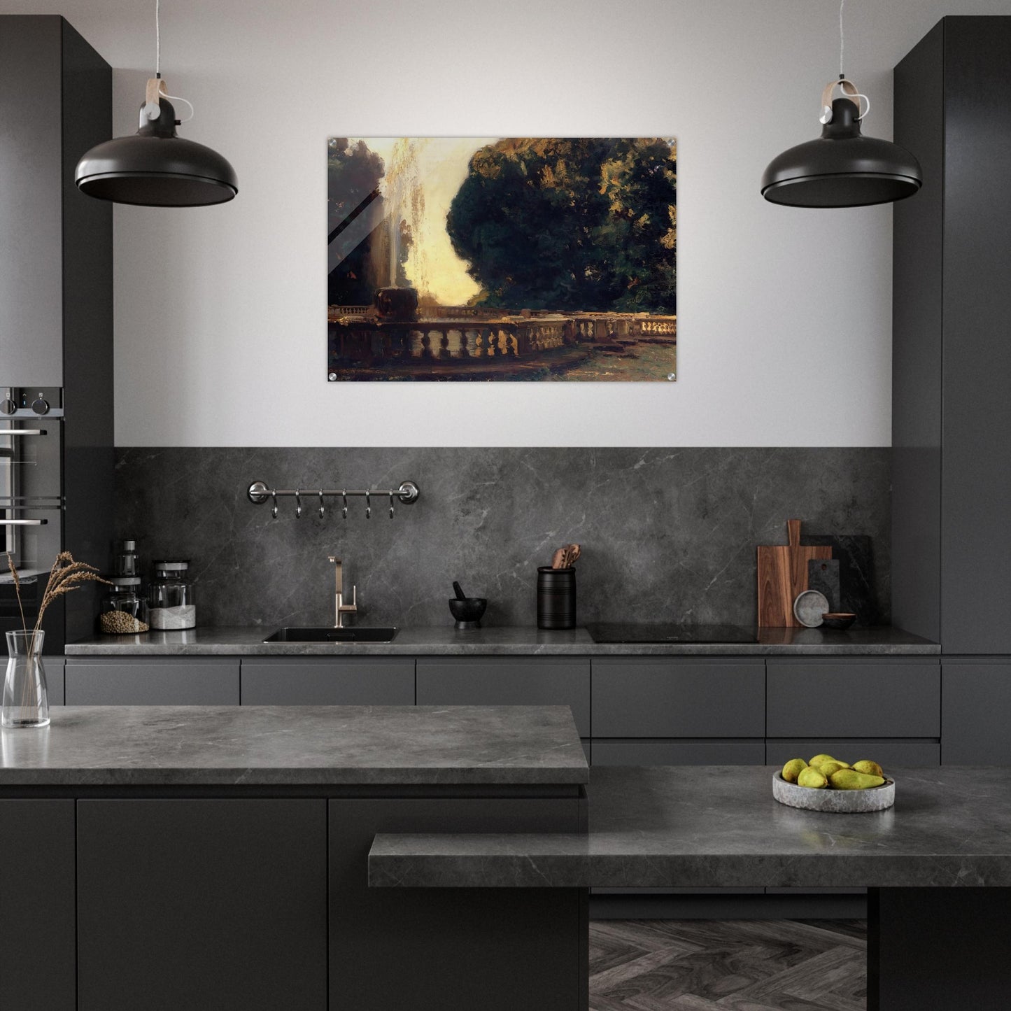 Villa Torlonia, Fountain - John Singer Sargent Acrylic Print - 70x100 cm / 28x40″ inches