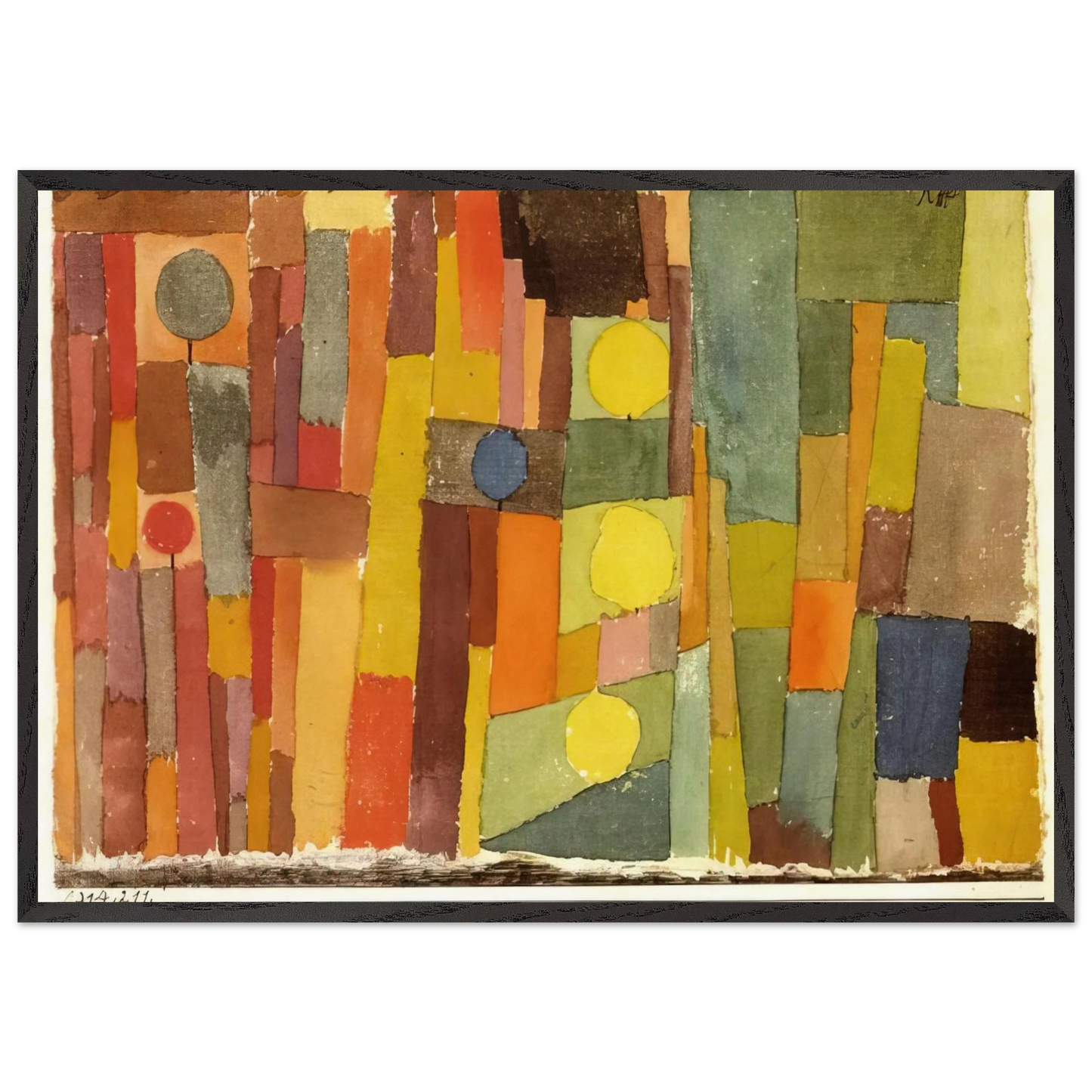 IN THE STYLE OF KAIROUAN 1914 - Paul Klee Framed Art Print – Black Wooden Frame - Default Title - -Framed Art Print