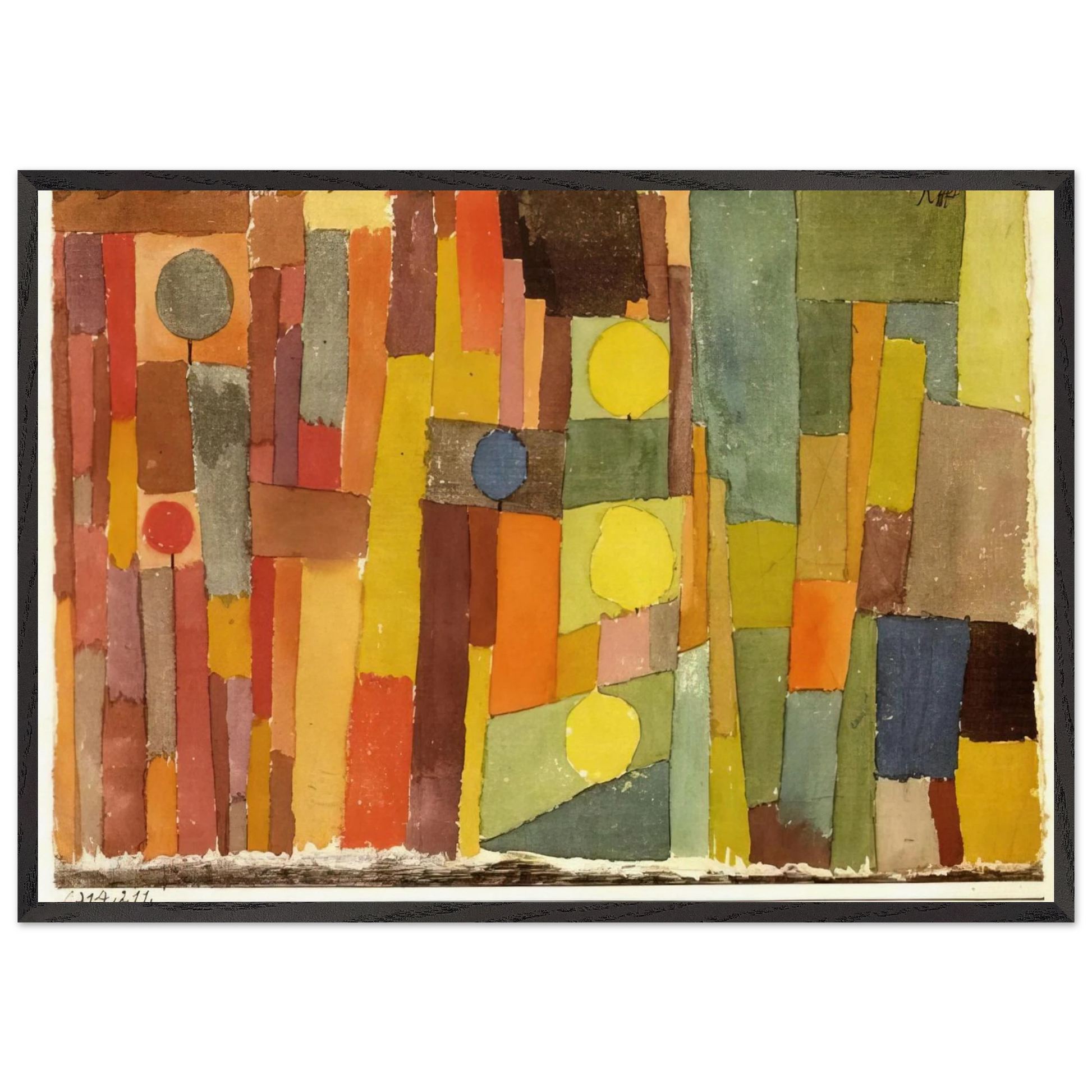 IN THE STYLE OF KAIROUAN 1914 - Paul Klee Framed Art Print – Black Wooden Frame - Default Title - -Framed Art Print
