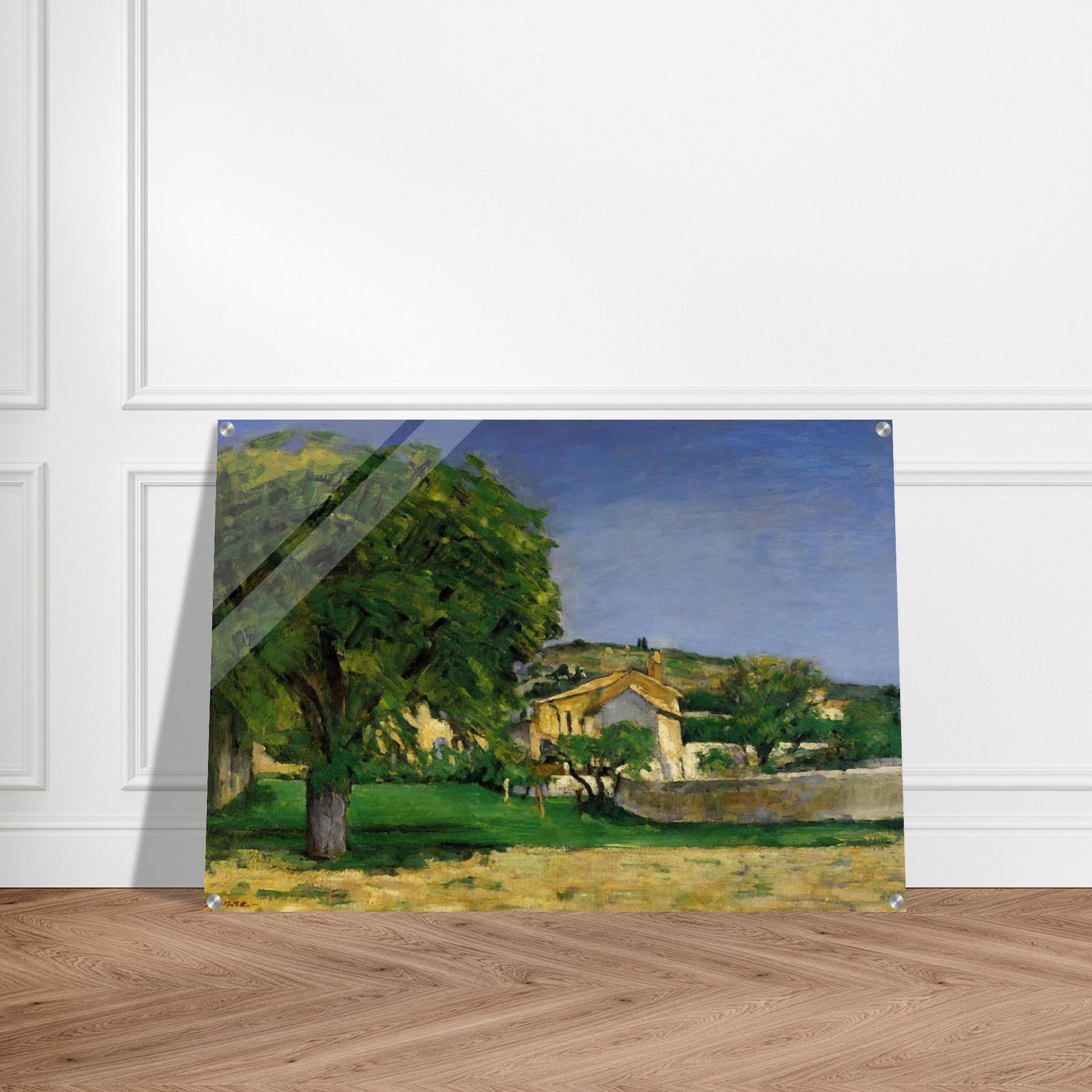 Chestnut Trees and Farmstead of Jas de Bouffin - Paul Cézanne Acrylic Print - 70x100 cm / 28x40″ inches