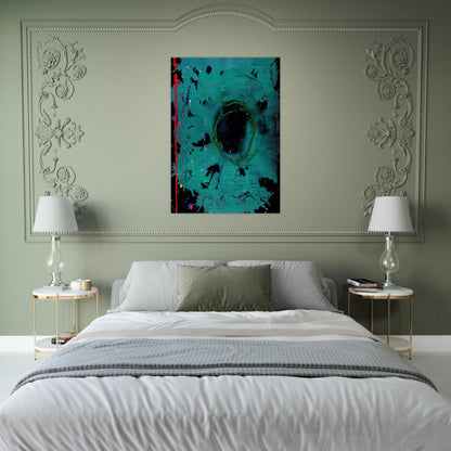 Eyes That Dream - 20.3.08 Clifford Dies - 2008 - John Hoyland Brushed Aluminum Print - 70x100 cm / 28x40 inches | John Hoyland Aluminum Print | John Hoyland Prints