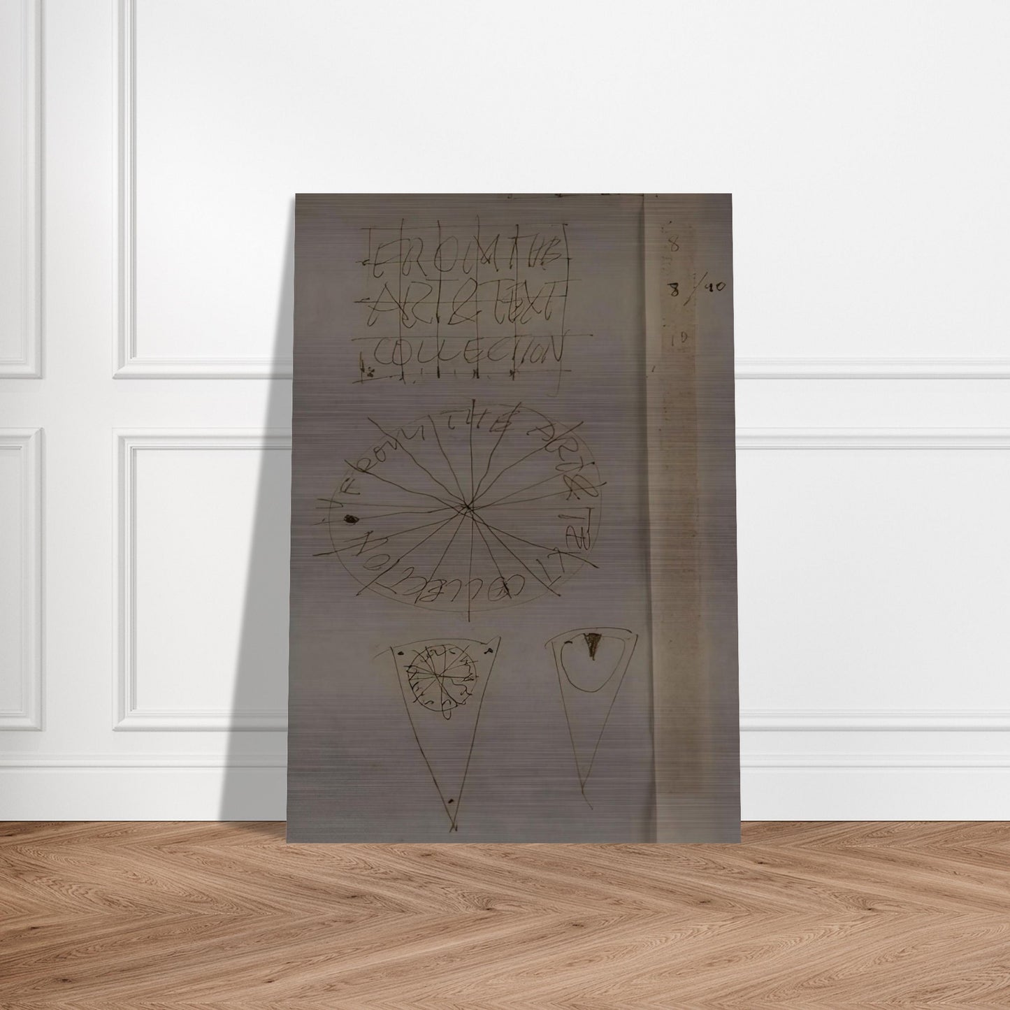 A Piece of the Pie - Conceptual Art - Billy Apple Brushed Aluminum Print - 70x100 cm / 28x40 inches | Billy Apple Aluminum Print | Billy Apple Prints