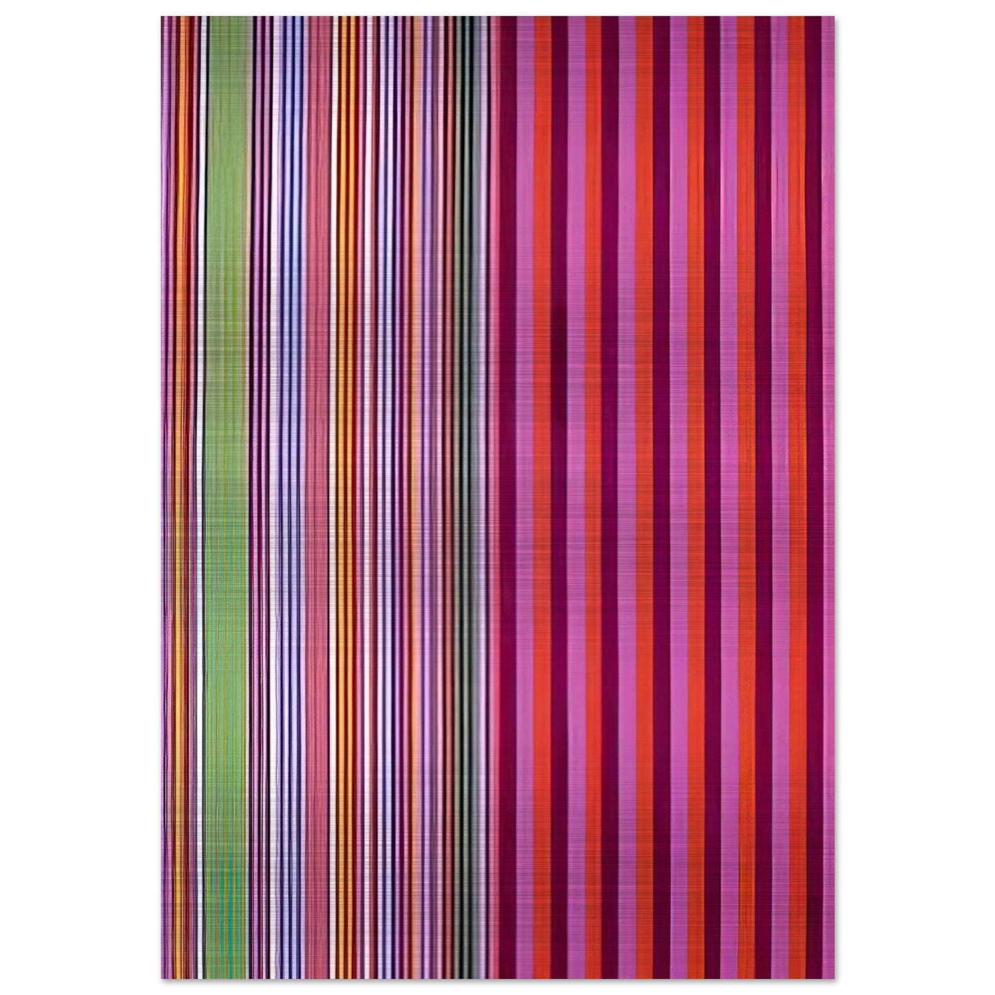 Red Baron - 1966 - Gene Davis Brushed Aluminum Print - 70x100 cm / 28x40 inches | Gene Davis Aluminum Print | Gene Davis Prints