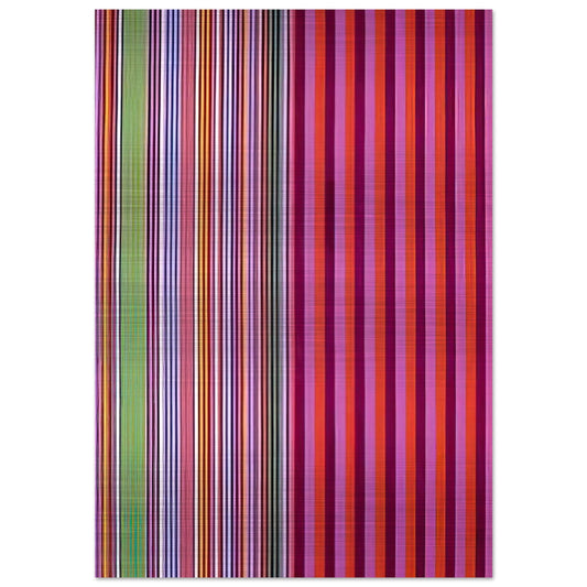 Red Baron - 1966 - Gene Davis Brushed Aluminum Print - 70x100 cm / 28x40 inches | Gene Davis Aluminum Print | Gene Davis Prints