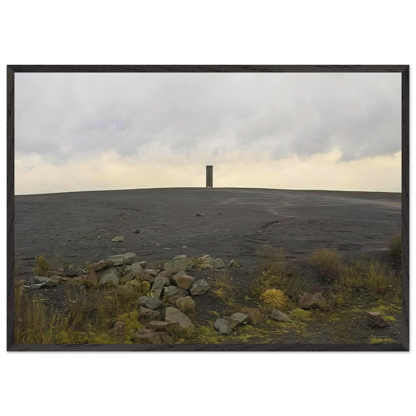 BRAMME FOR THE RUHR DISTRICT 1998 - Richard Serra Framed Art Print – Black Wooden Frame - Default Title - -Framed Art Print