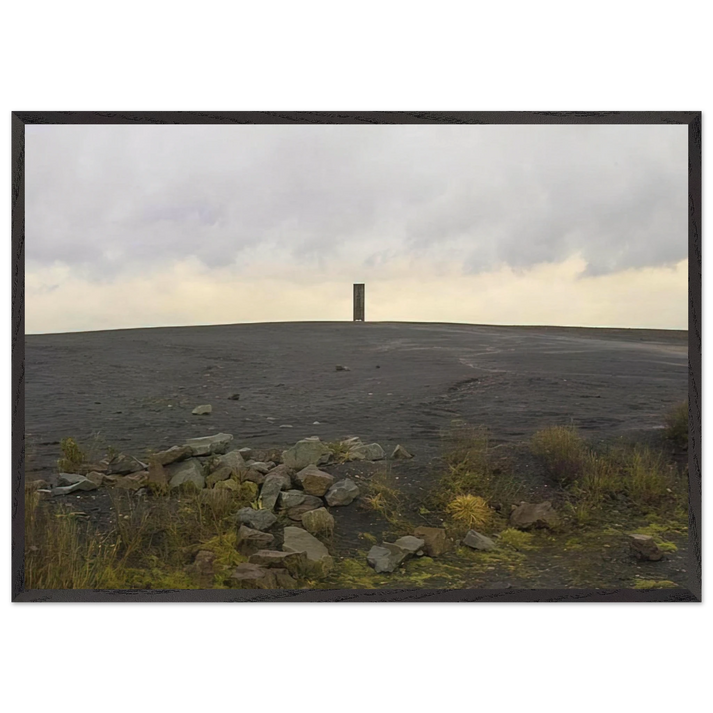 BRAMME FOR THE RUHR DISTRICT 1998 - Richard Serra 70x100 cm / 28x40 inches Framed Art Print – Black Wooden Frame
