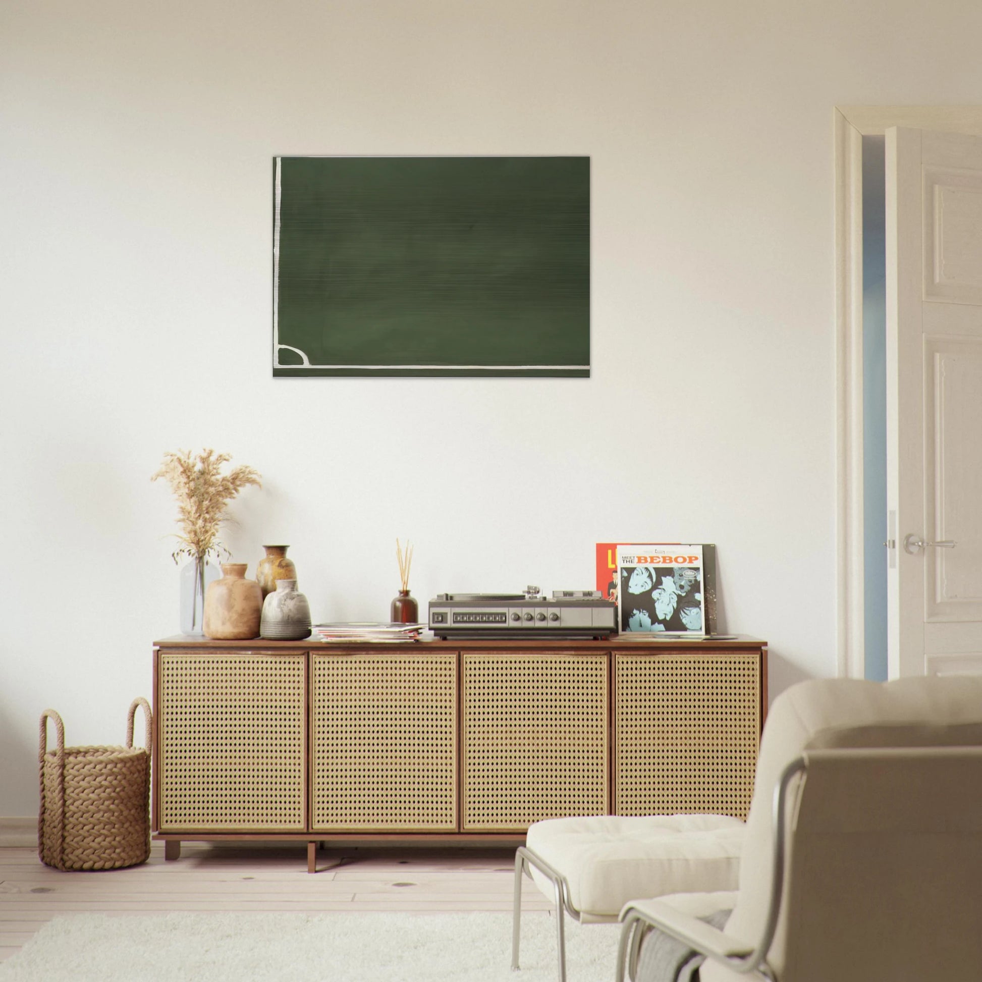 3 Hoeken III - 1971 - Raoul De Keyser Brushed Aluminum Print - 70x100 cm / 28x40 inches | Raoul De Keyser Aluminum Print | Raoul De Keyser Prints