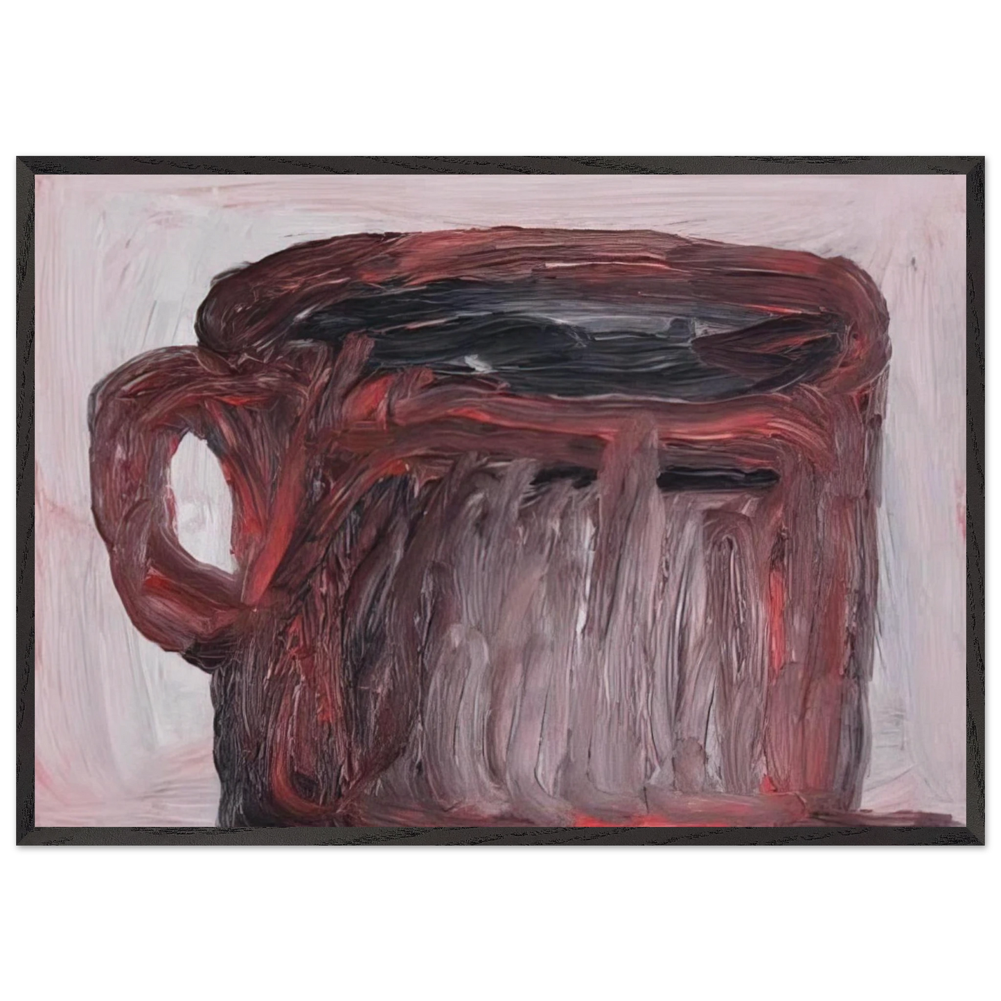 UNTITLED CUP - Philip Guston Framed Art Print – Black Wooden Frame - Default Title - -Framed Art Print