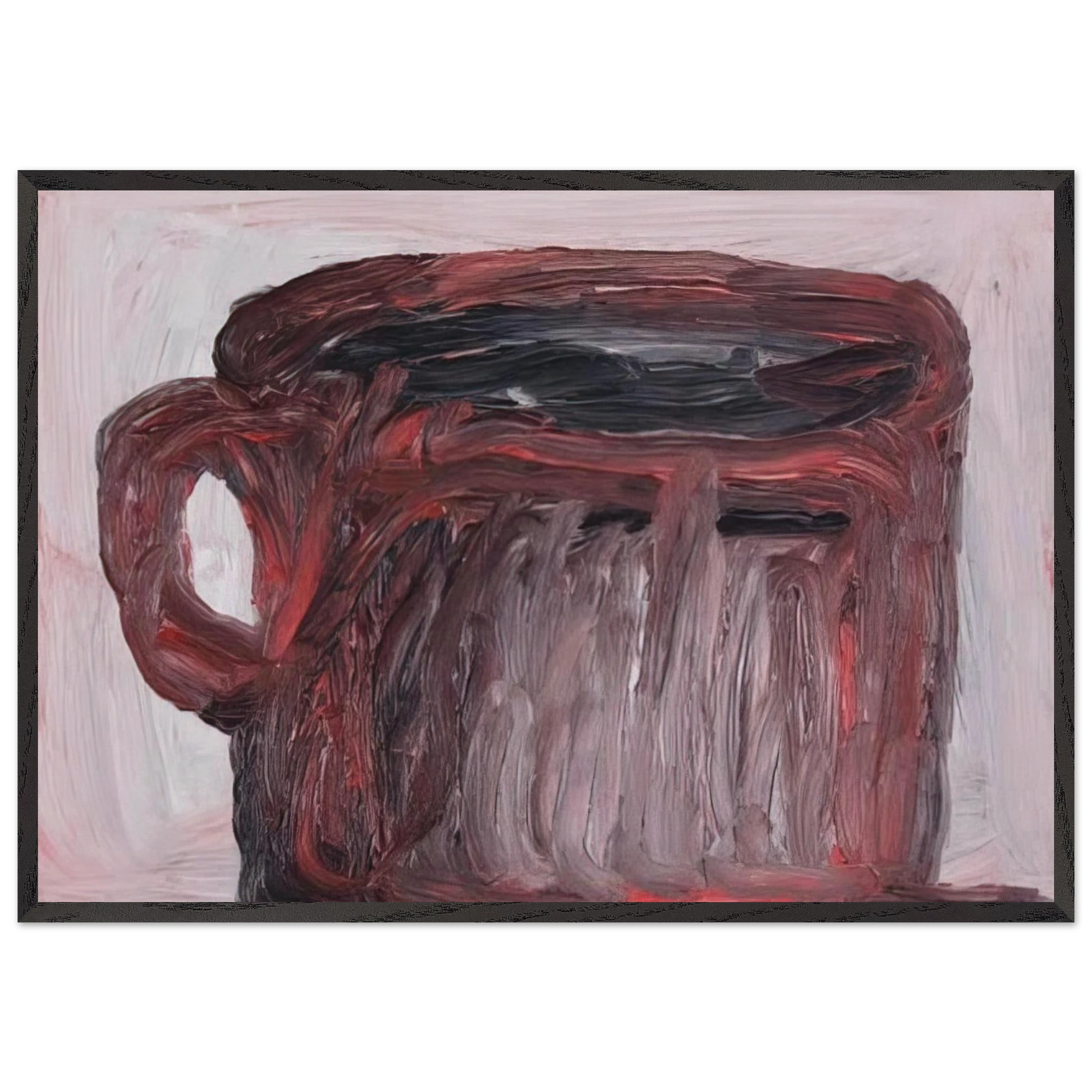 UNTITLED CUP - Philip Guston Framed Art Print – Black Wooden Frame - Default Title - -Framed Art Print