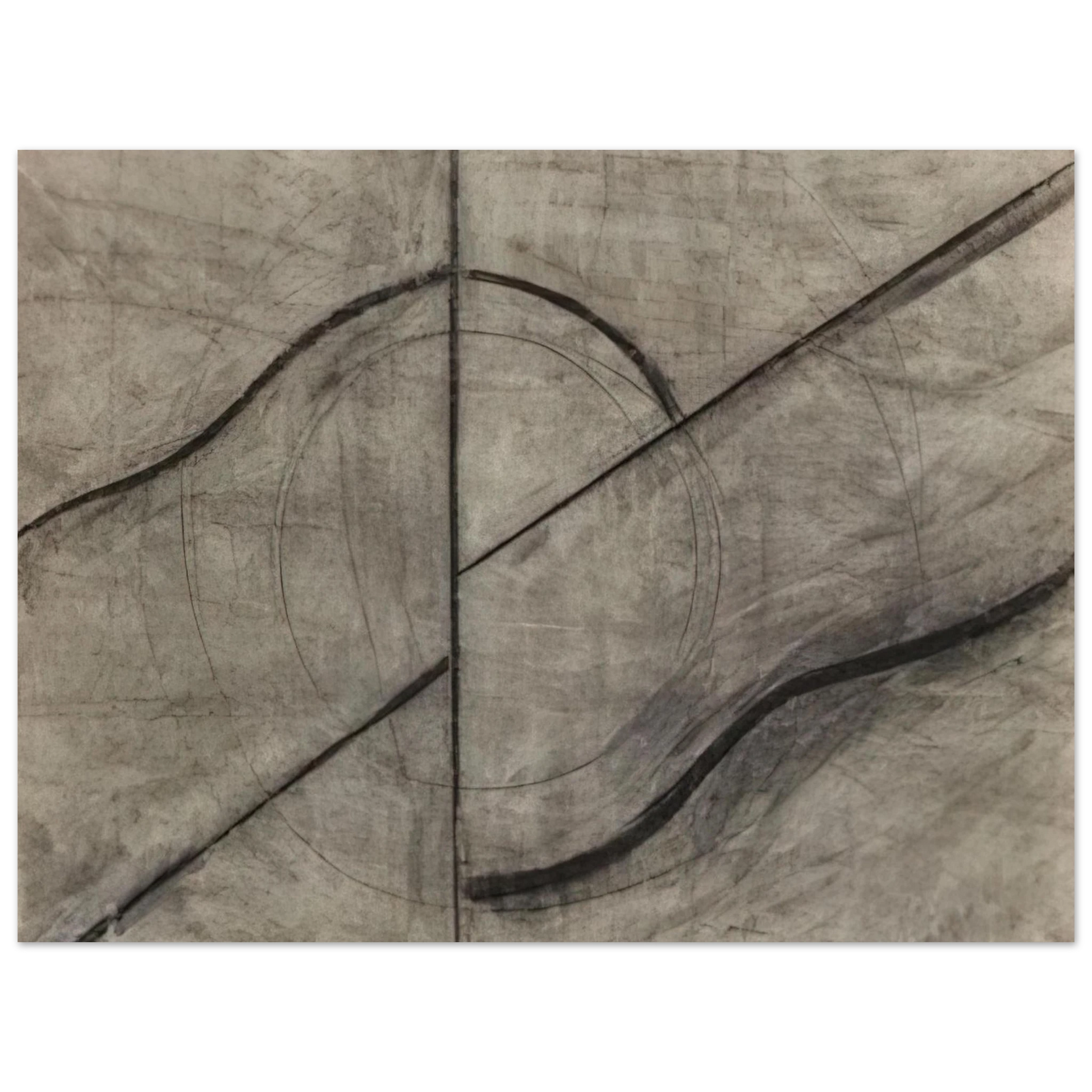 Allan Kaprow - Drawing Based Upon the Breath Fine Art Poster - Default Title