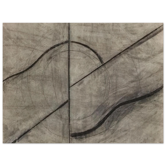 Allan Kaprow - Drawing Based Upon the Breath Fine Art Poster - Default Title