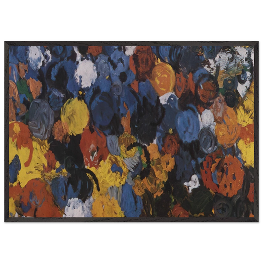 Blue Flood - 1960 - Ernst Wilhelm Nay Framed Art Print – Black Wooden Frame - Default Title - -Framed Art Print