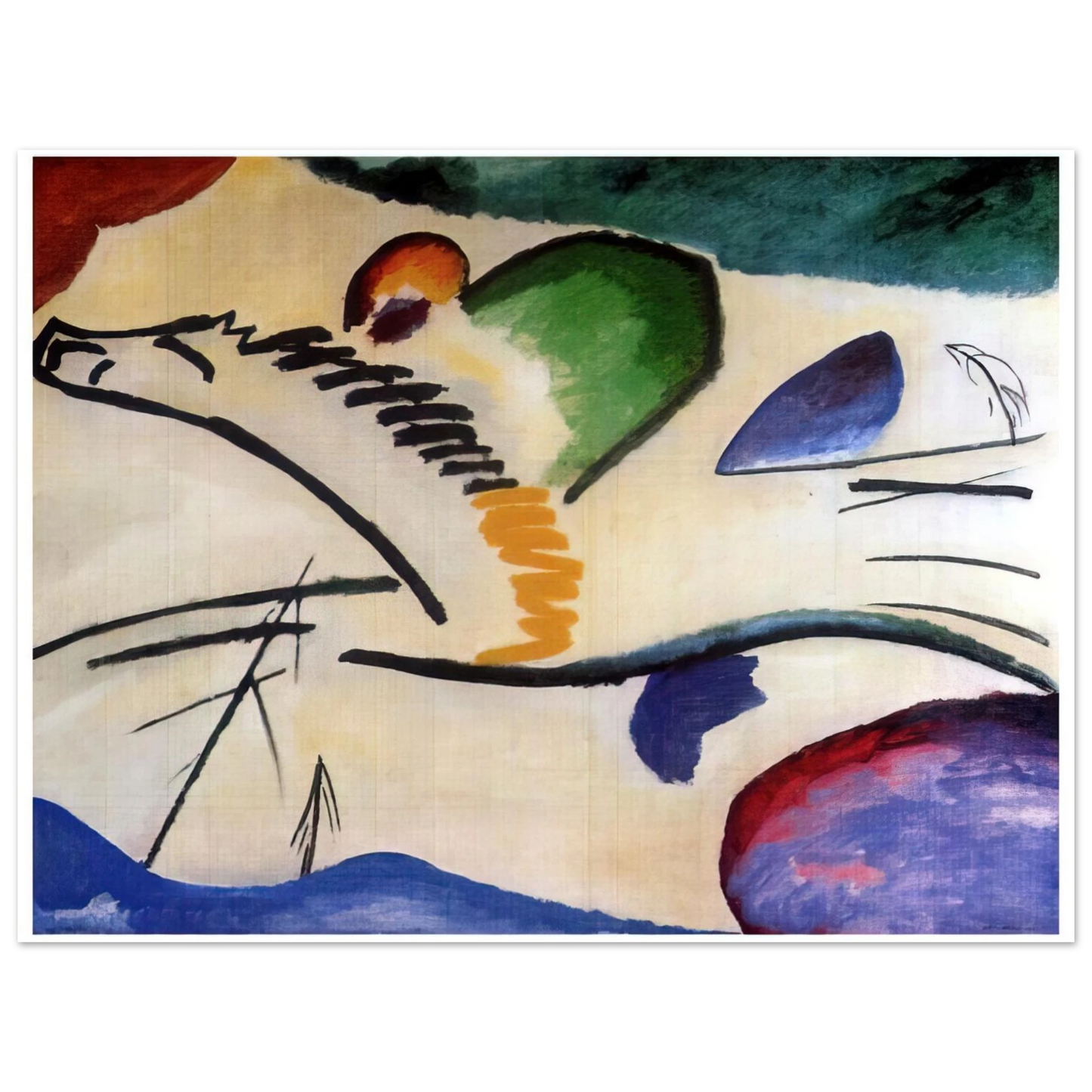 Wassily Kandinsky - LYRICAL LYRICS 1911 Fine Art Poster - Default Title