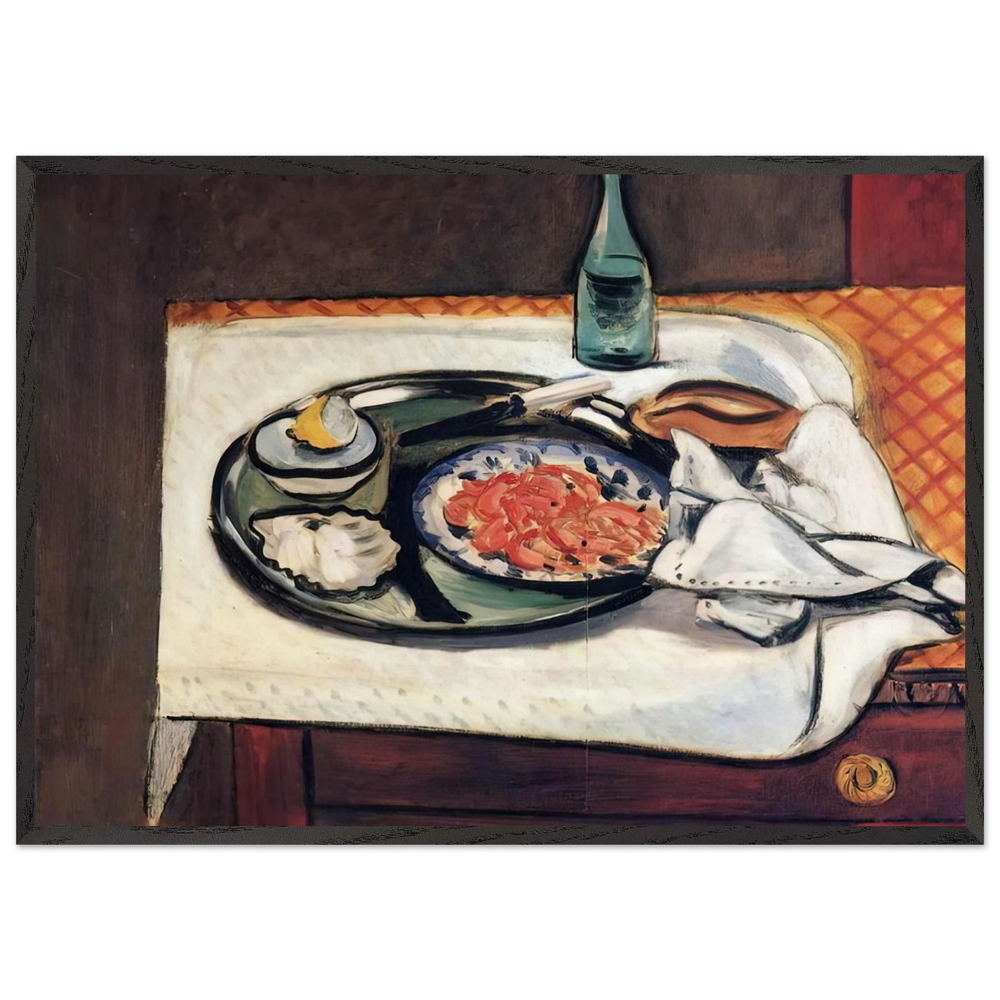 PINK SHRIMP 1921 - Henri Matisse Framed Art Print – Black Wooden Frame - Default Title - -Framed Art Print