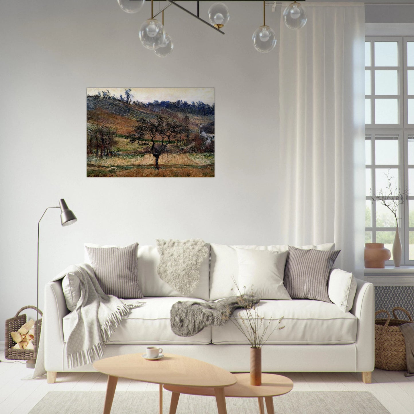 The Valley Of Falaise - claude monet Brushed Aluminum Print - 70x100 cm / 28x40 inches | claude monet Aluminum Print | claude monet Prints