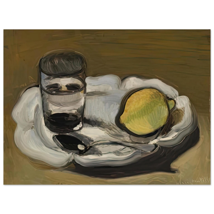 Henri Matisse - STILL LIFE WITH LEMON 1917  75x100 cm / 30x40inches Fine Art Poster