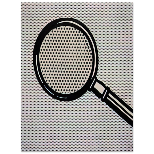 Roy Lichtenstein - MAGNIFYING GLASS 1963 Fine Art Poster - Default Title