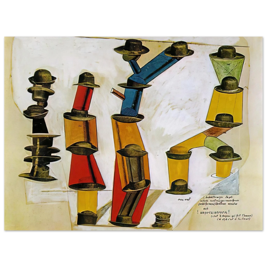 Max Ernst - The hat makes the man Fine Art Poster - Default Title