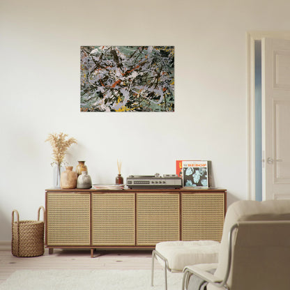 UNTITLED GREEN SILVER 1949 - Jackson Pollock Brushed Aluminum Print - 70x100 cm / 28x40 inches | Jackson Pollock Aluminum Print | Jackson Pollock Prints