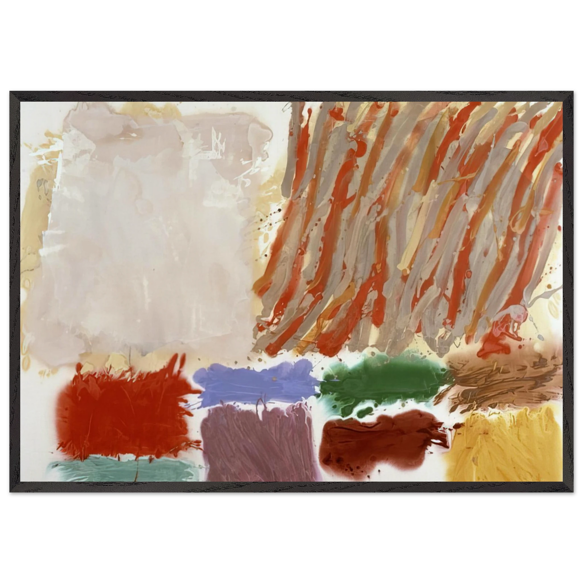 Orlando - 1980 - Albert Irvin Framed Art Print – Black Wooden Frame - Default Title - -Framed Art Print