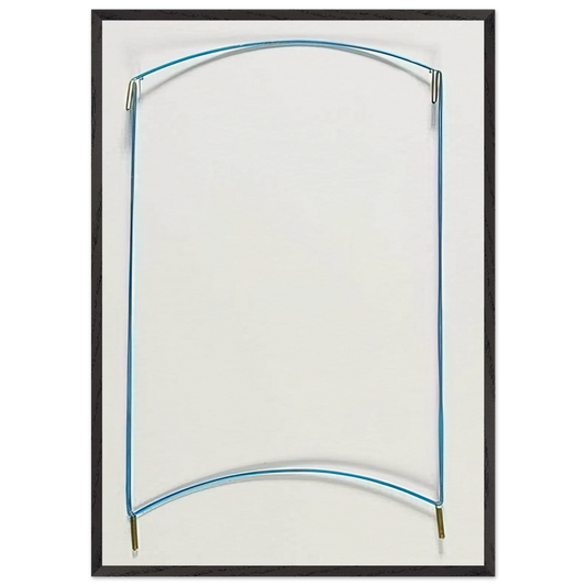 Untitled - 1969 N6 - Fred Sandback Framed Art Print – Black Wooden Frame - Default Title - -Framed Art Print