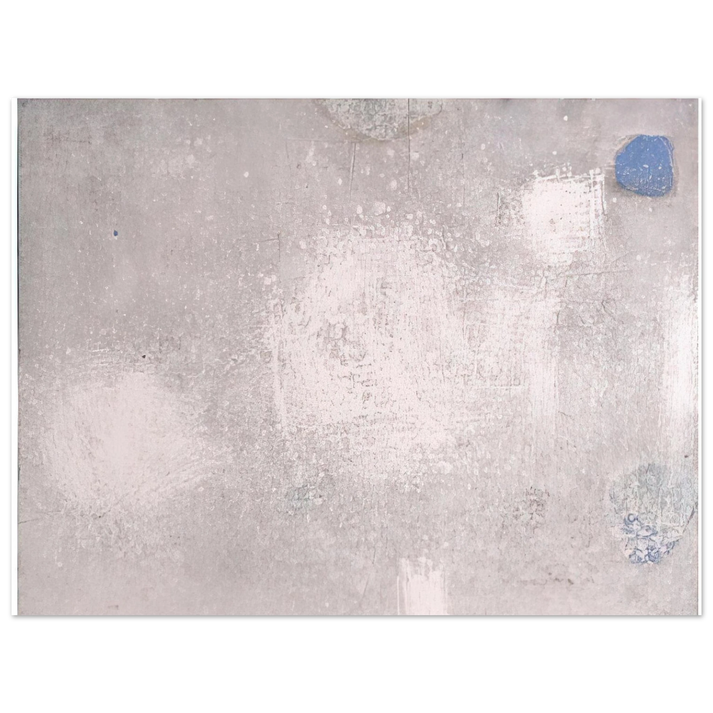 Luis Feito - ABSTRACTO EN GRISES Y AZULES 1956  75x100 cm / 30x40inches Fine Art Poster