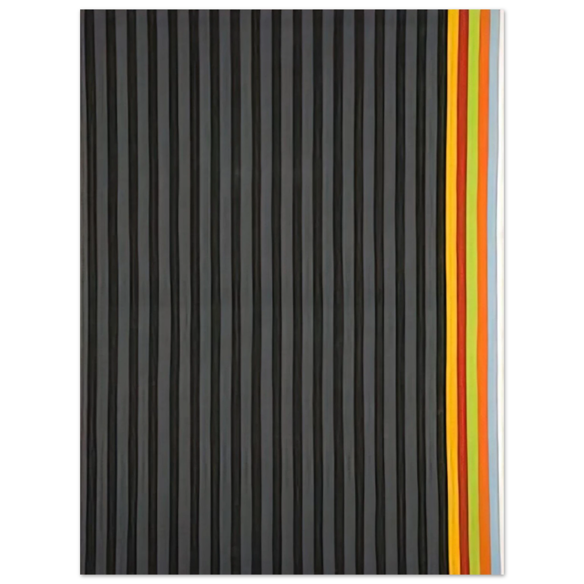 Gene Davis - Licorice Stick - 1961 Fine Art Poster - Default Title