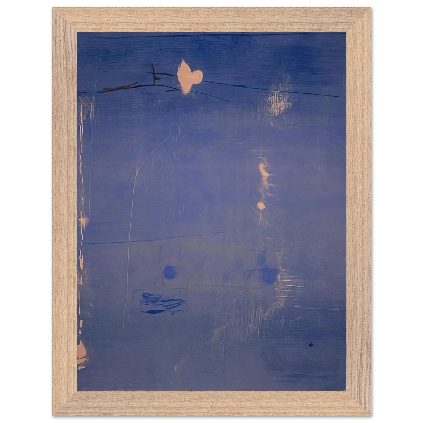 Helen Frankenthaler - Cameo - 1980 Wall art - 15x20 cm / 6x8 inches - Premium Wooden Framed Poster With Fine Art Paper - Wood frame