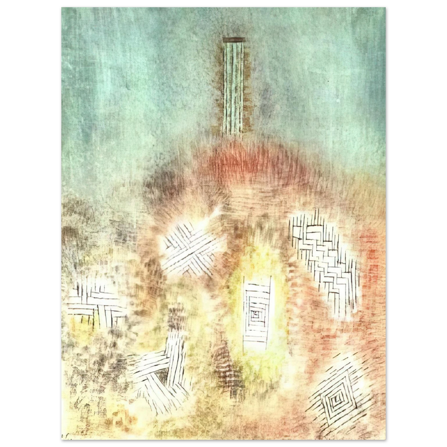 Paul Klee - THE COLUMN 1926 Fine Art Poster - Default Title