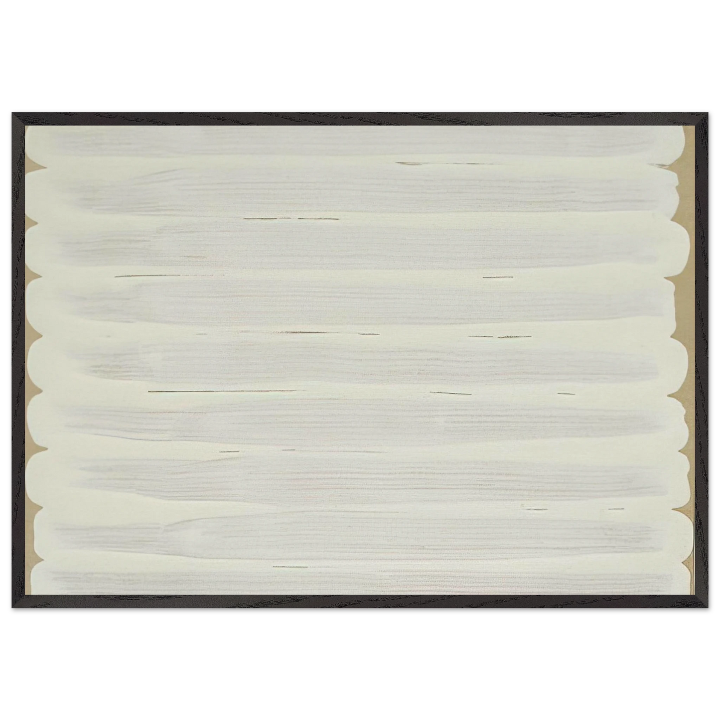 Untitled - 1965 N6 - Robert Ryman Framed Art Print – Black Wooden Frame - Default Title - -Framed Art Print