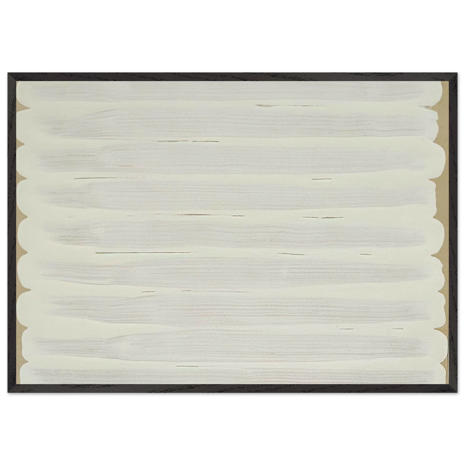 Untitled - 1965 N6 - Robert Ryman Framed Art Print – Black Wooden Frame - Default Title - -Framed Art Print