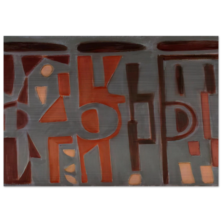 Conversation - 2009 United States - Will Barnet Brushed Aluminum Print - 70x100 cm / 28x40 inches | Will Barnet Aluminum Print | Will Barnet Prints