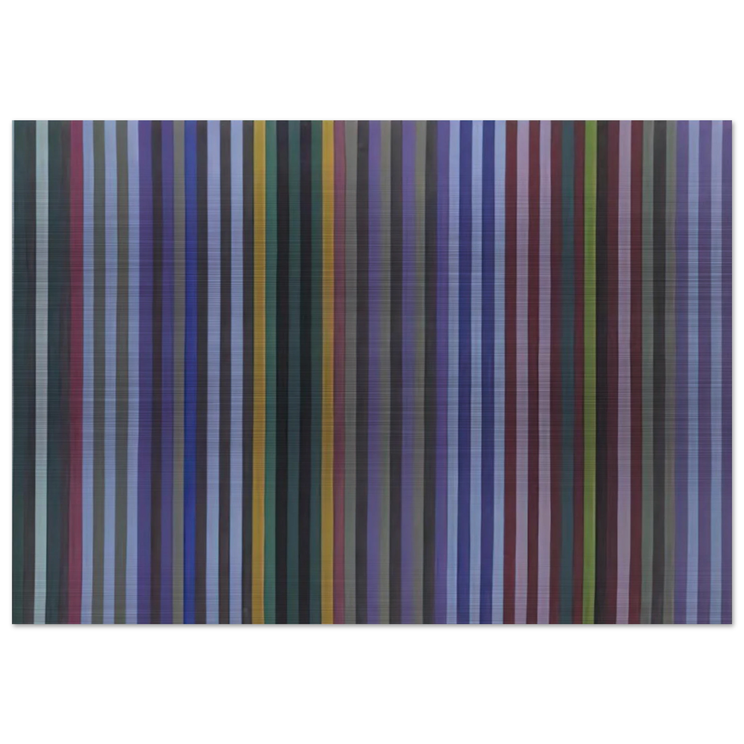 Mohawk - 1970 - Gene Davis Brushed Aluminum Print - 70x100 cm / 28x40 inches | Gene Davis Aluminum Print | Gene Davis Prints