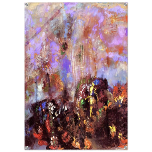 COMPOSITION WITH FLOWERS - Odilon Redon Acrylic Print - 70x100 cm / 28x40″ inches