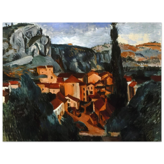 Andre Derain - A VILLAGE Fine Art Poster - Default Title
