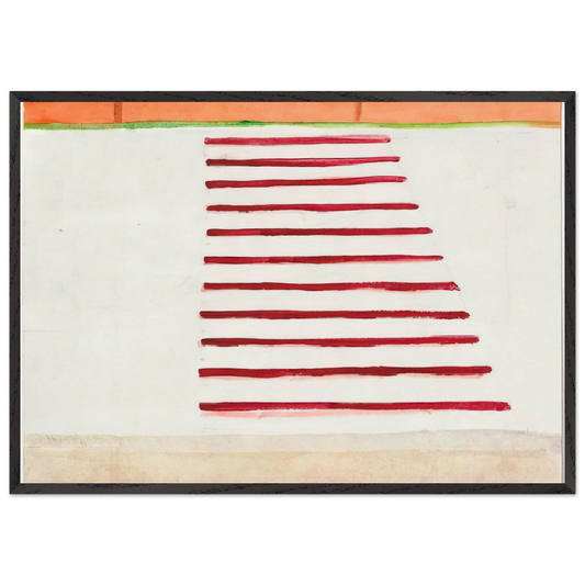 Untitled - 2002 N3 - Raoul De Keyser Framed Art Print – Black Wooden Frame - Default Title - -Framed Art Print